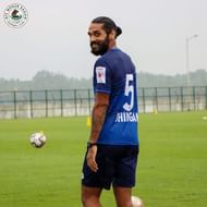 Sandesh Jhingan during a training session. (Image Courtesy: Twitter/@atkmohunbaganfc)